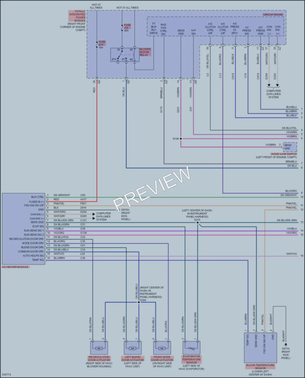 2018 Jeep WranglerUnlimited Air Conditioning wiring diagram preview