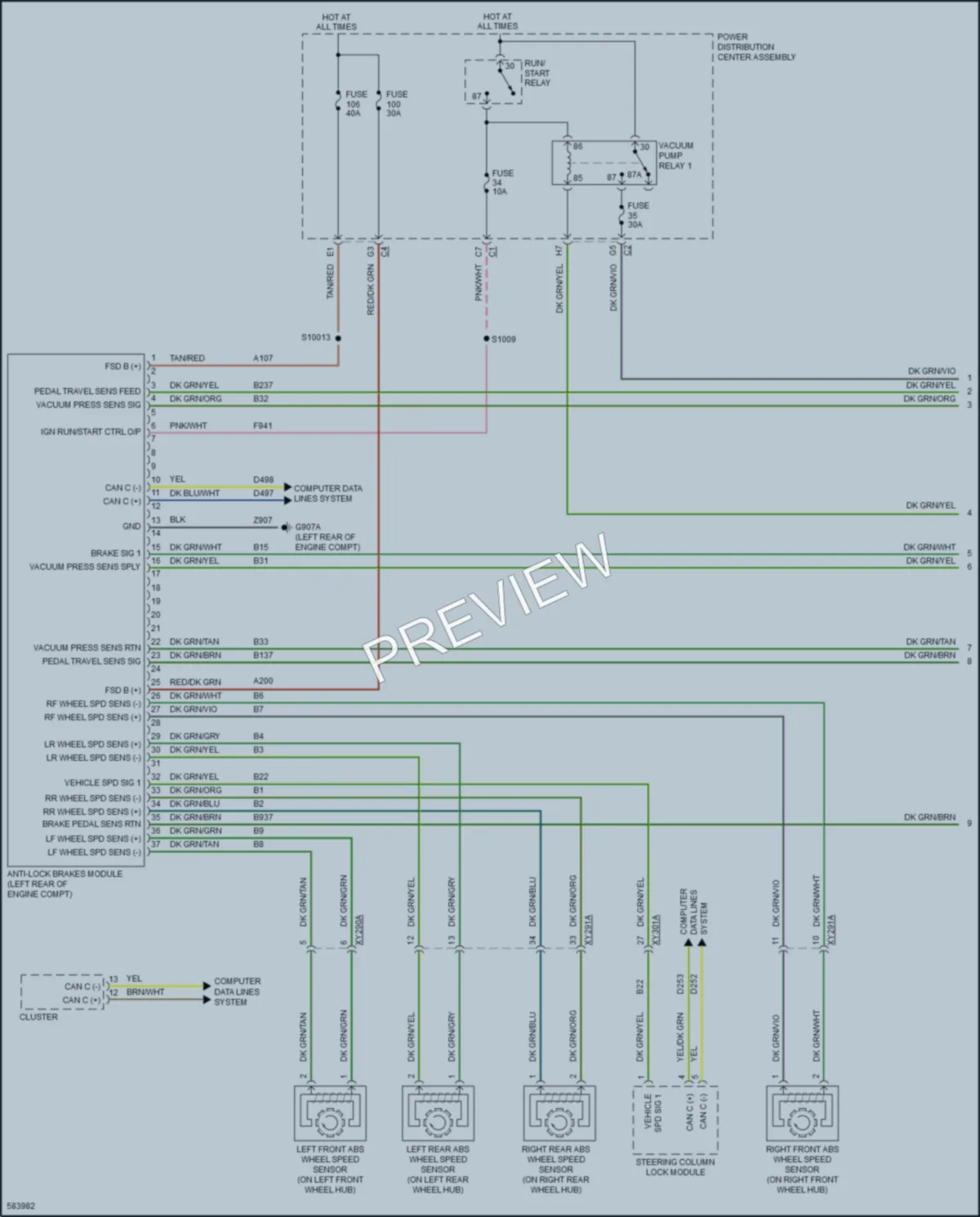 2018 Jeep WranglerUnlimited Anti Lock Brakes wiring diagram preview