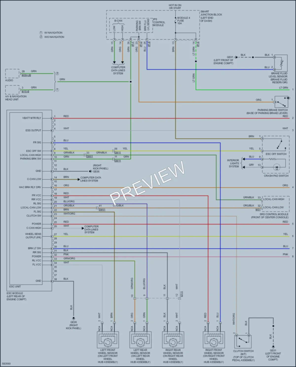 2018 Kia Forte Anti Lock Brakes wiring diagram preview