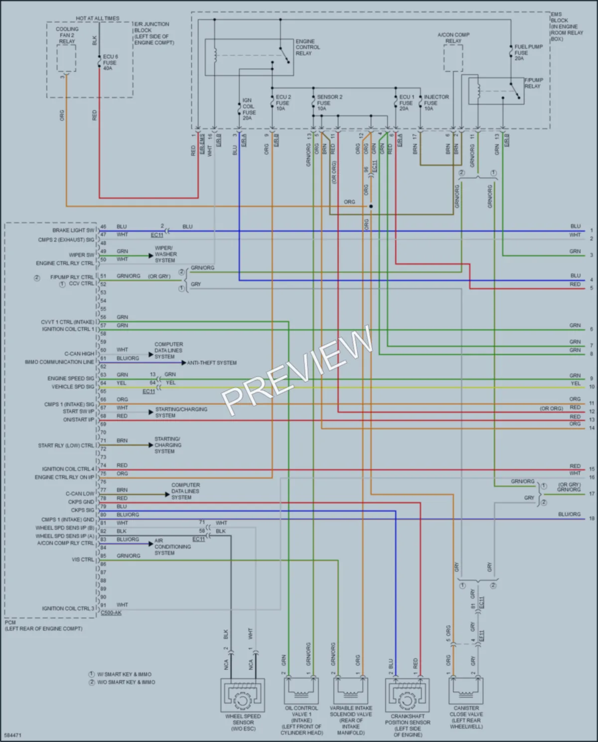 2018 Kia Forte Engine Performance wiring diagram preview
