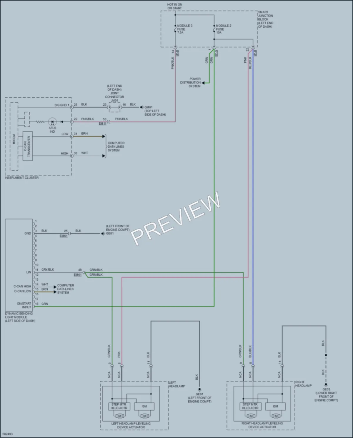 2018 Kia Forte Headlights wiring diagram preview