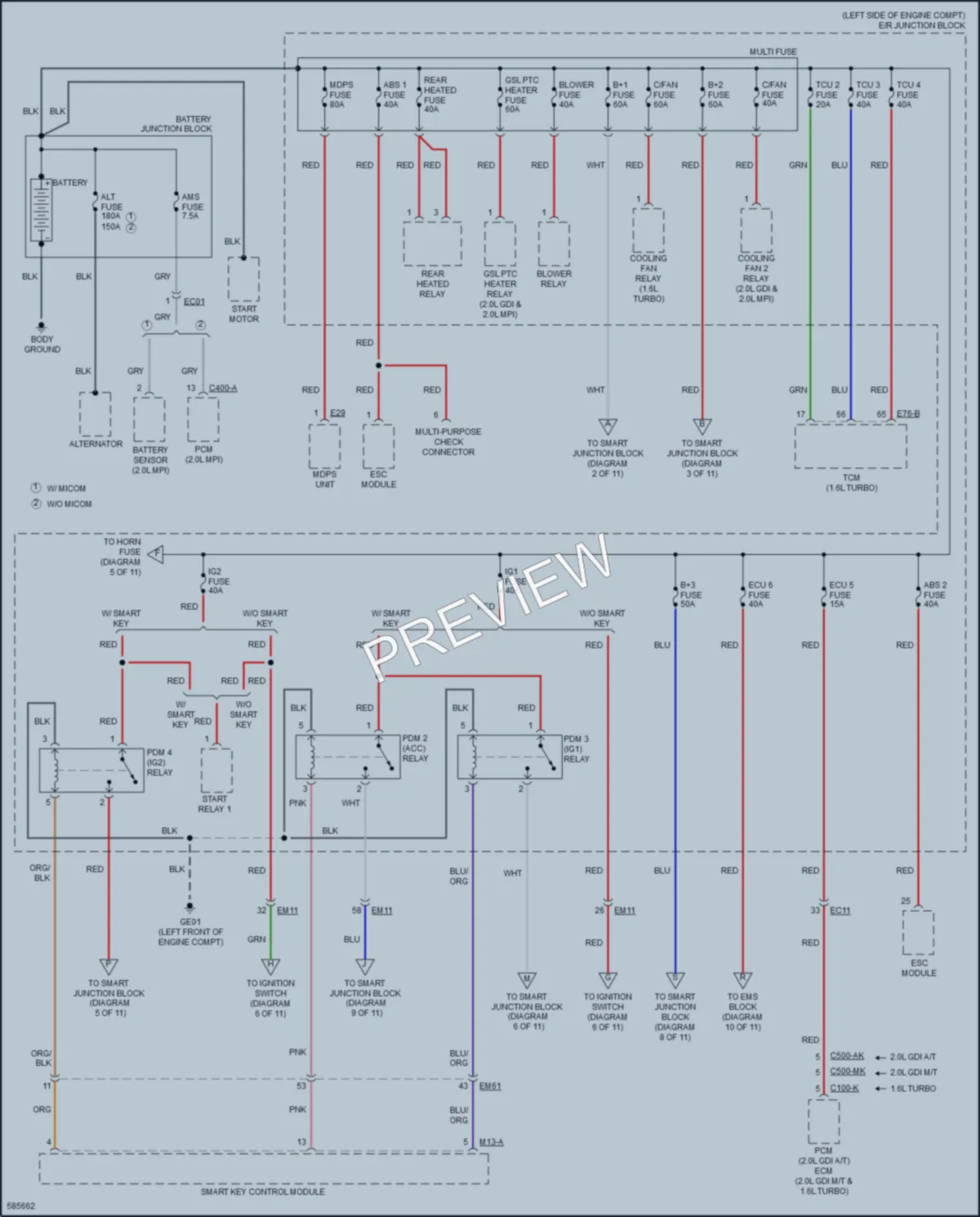 2018 Kia Forte Power Distribution wiring diagram preview