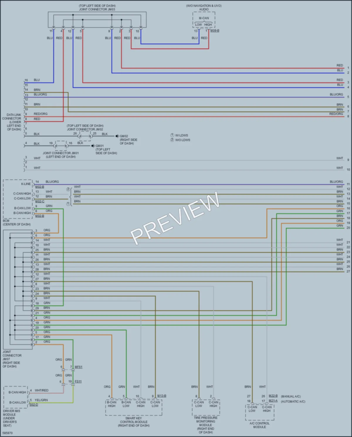 2018 Kia Forte5 Computer Data Lines wiring diagram preview