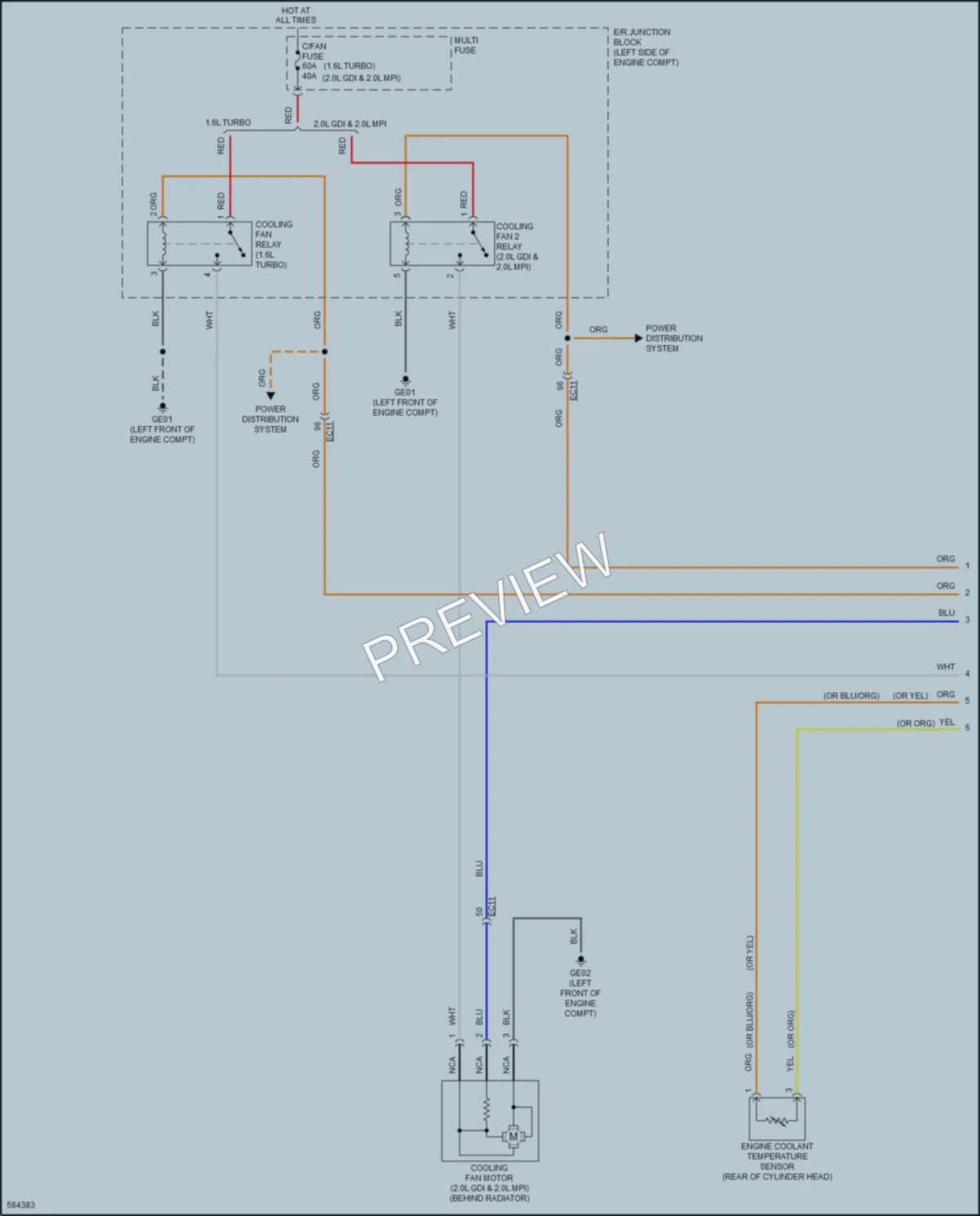 2018 Kia Forte5 Cooling Fan wiring diagram preview
