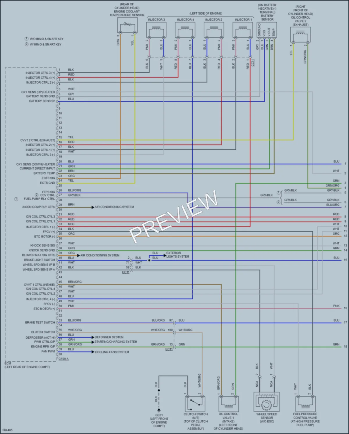 2018 Kia Forte5 Engine Performance wiring diagram preview
