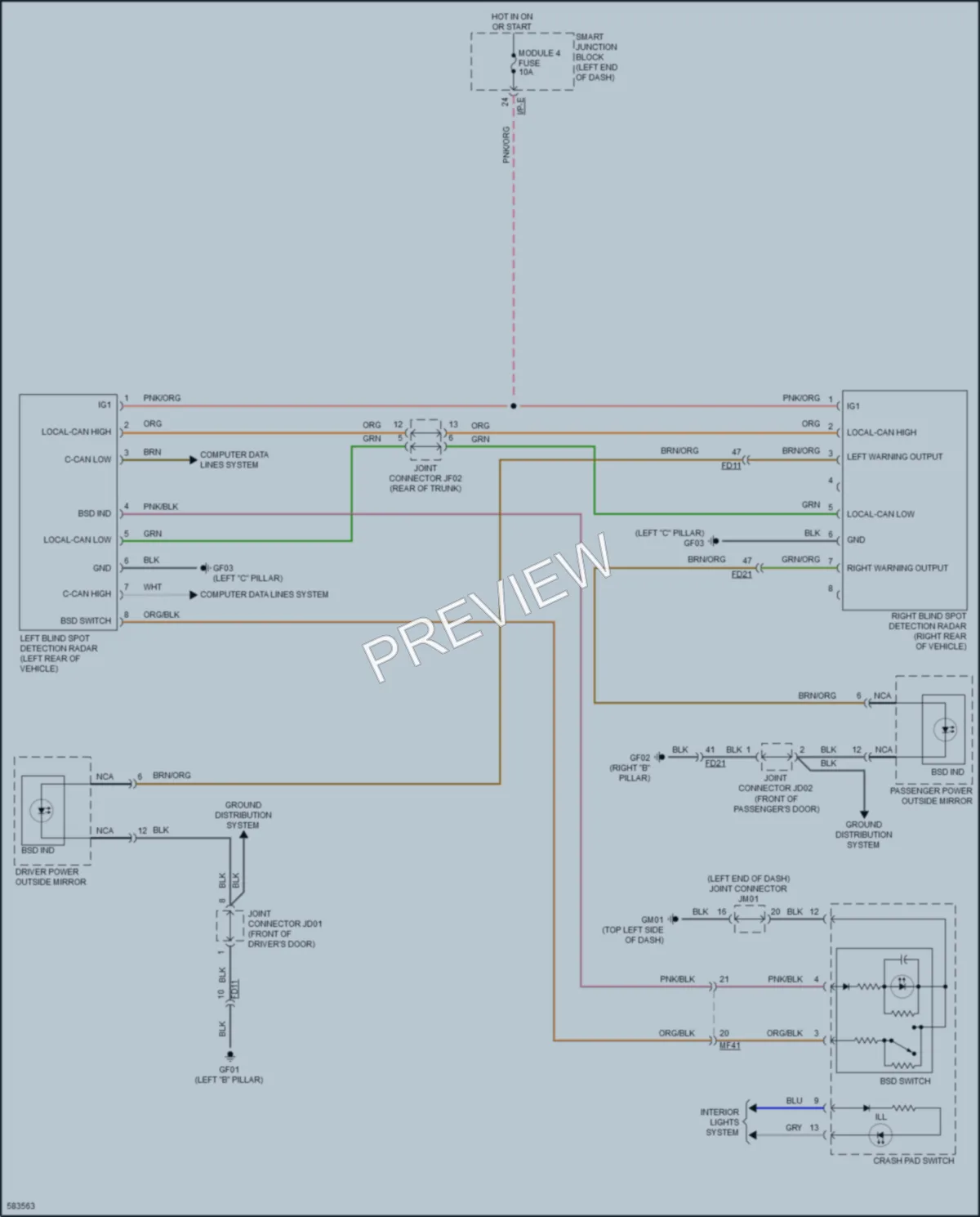 2018 Kia Forte5 Navigation wiring diagram preview
