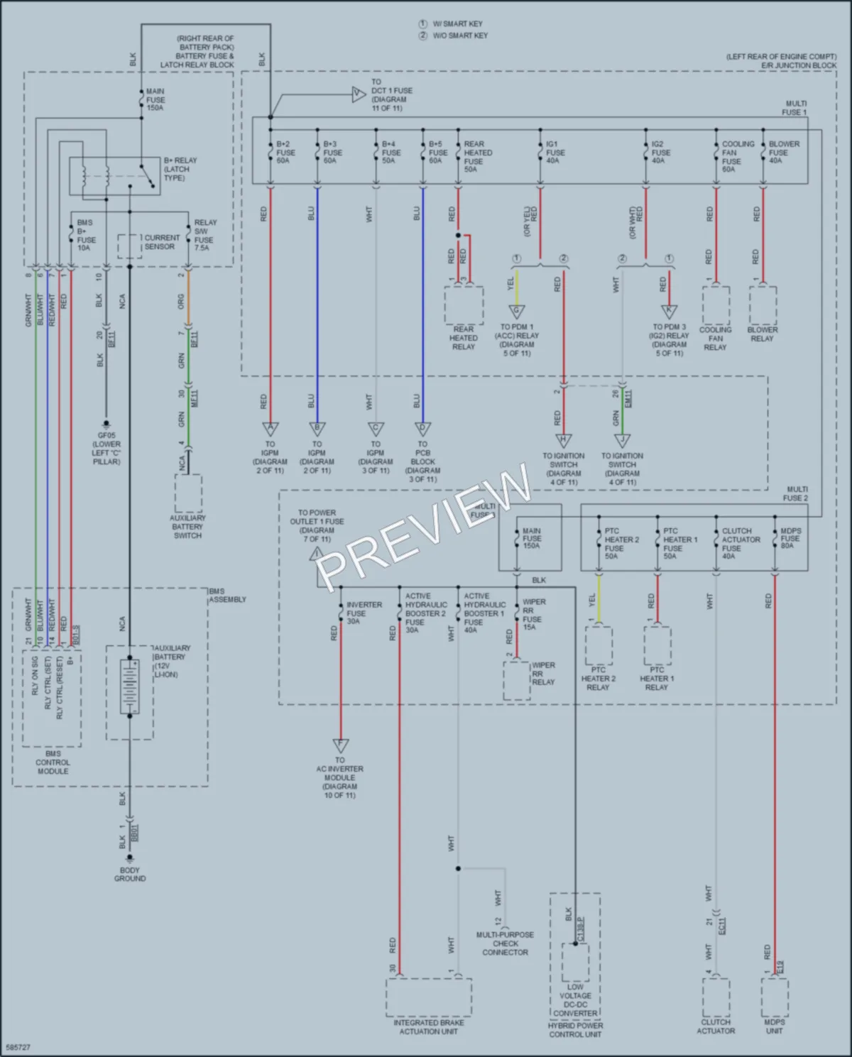 2018 Kia Niro Power Distribution wiring diagram preview