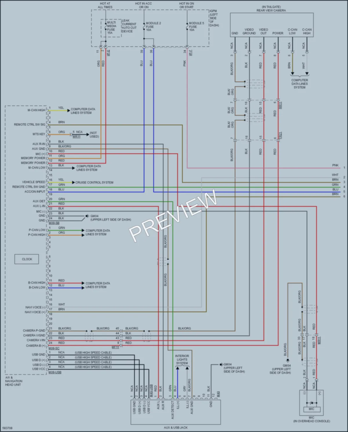 2018 Kia NiroPlugIn Radio wiring diagram preview