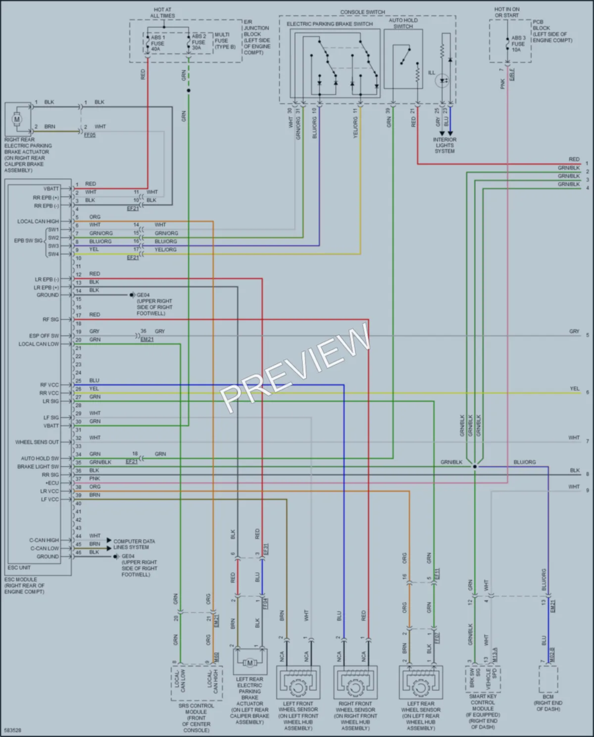 2018 Kia OptimaPlugIn Anti Lock Brakes wiring diagram preview