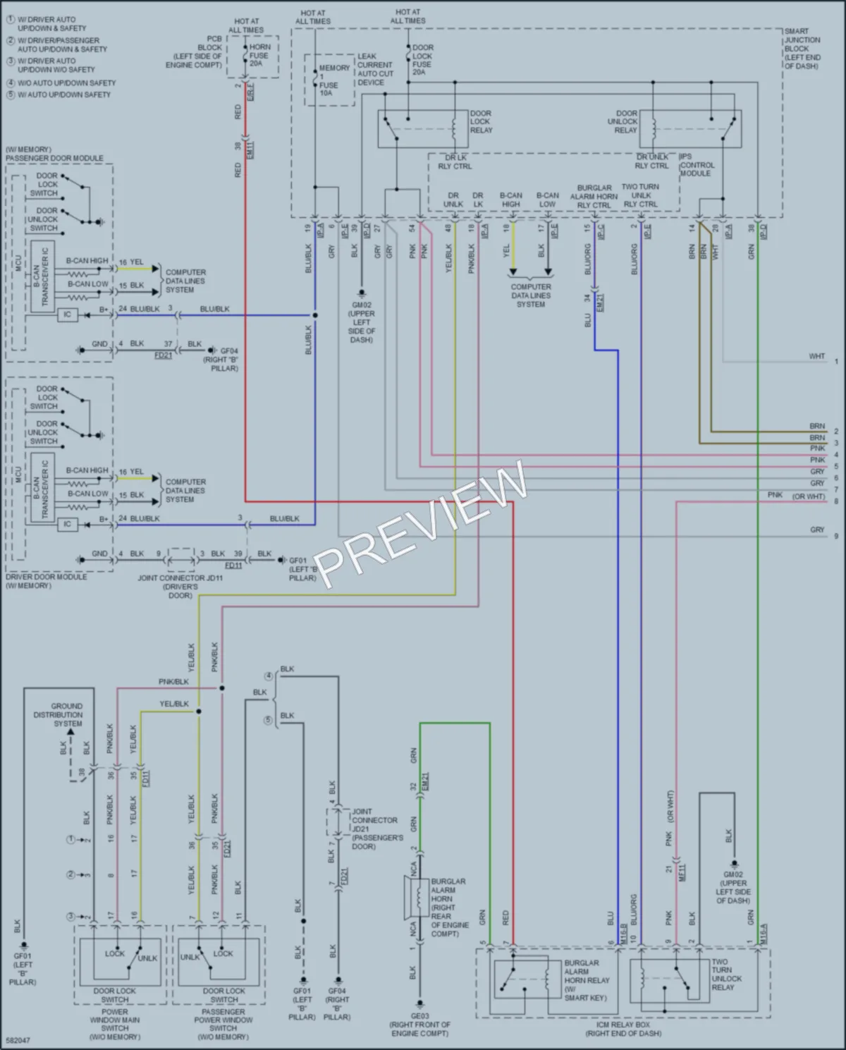 2018 Kia OptimaPlugIn Anti Theft wiring diagram preview