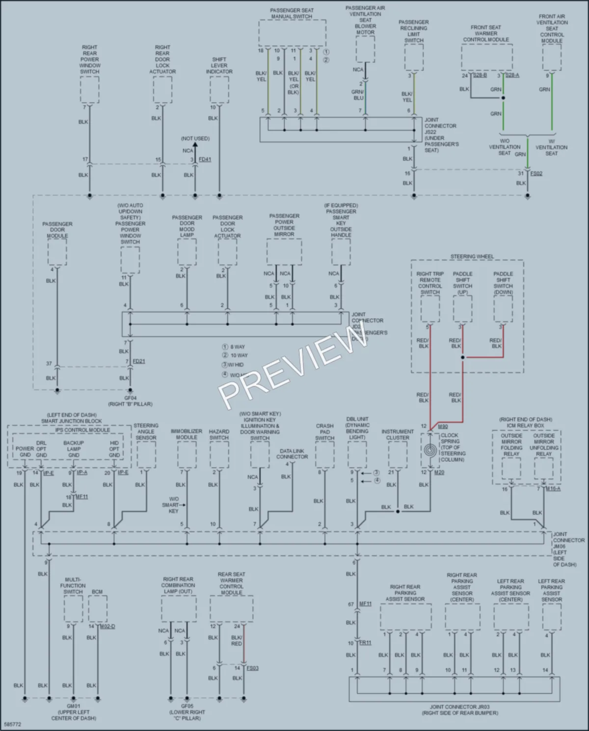 2018 Kia OptimaPlugIn Ground Distribution wiring diagram preview