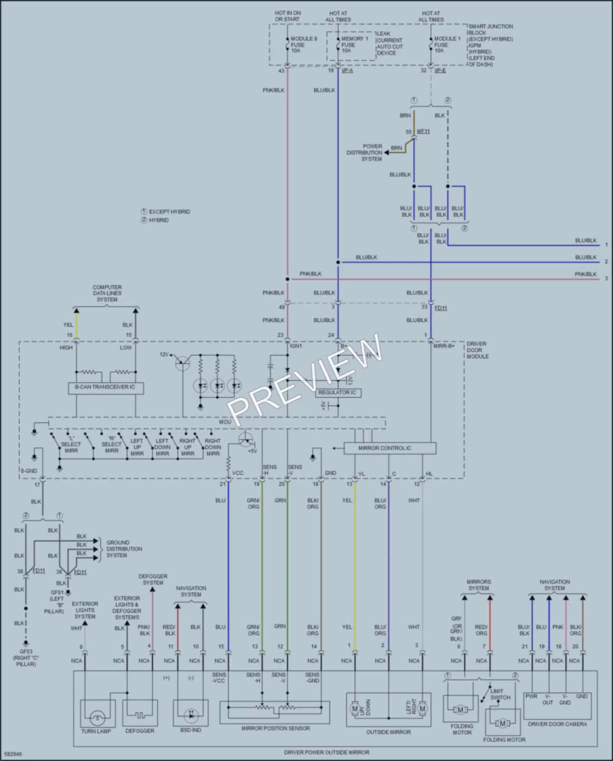 2018 Kia OptimaPlugIn Memory Systems wiring diagram preview