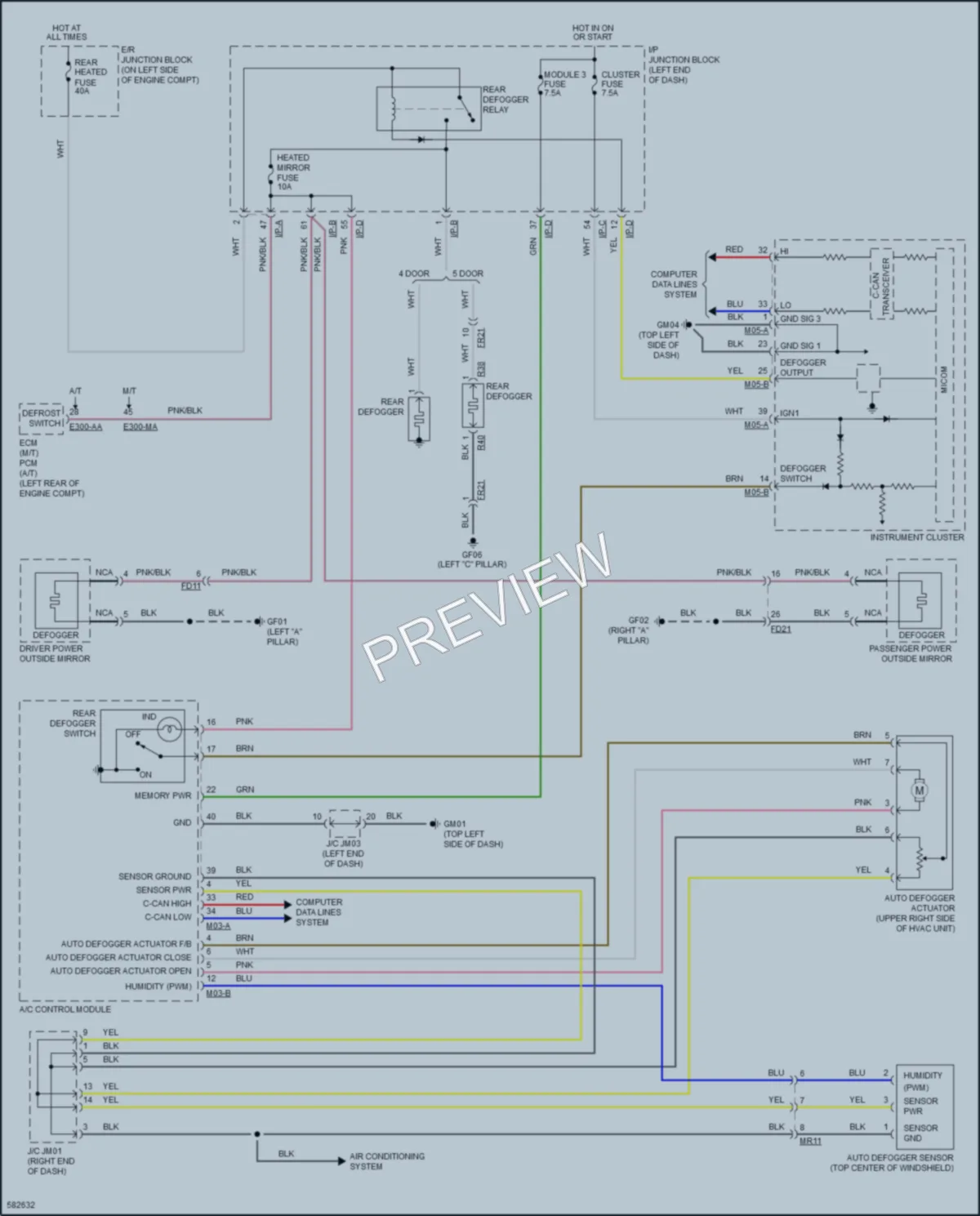 2018 Kia Rio Defoggers wiring diagram preview