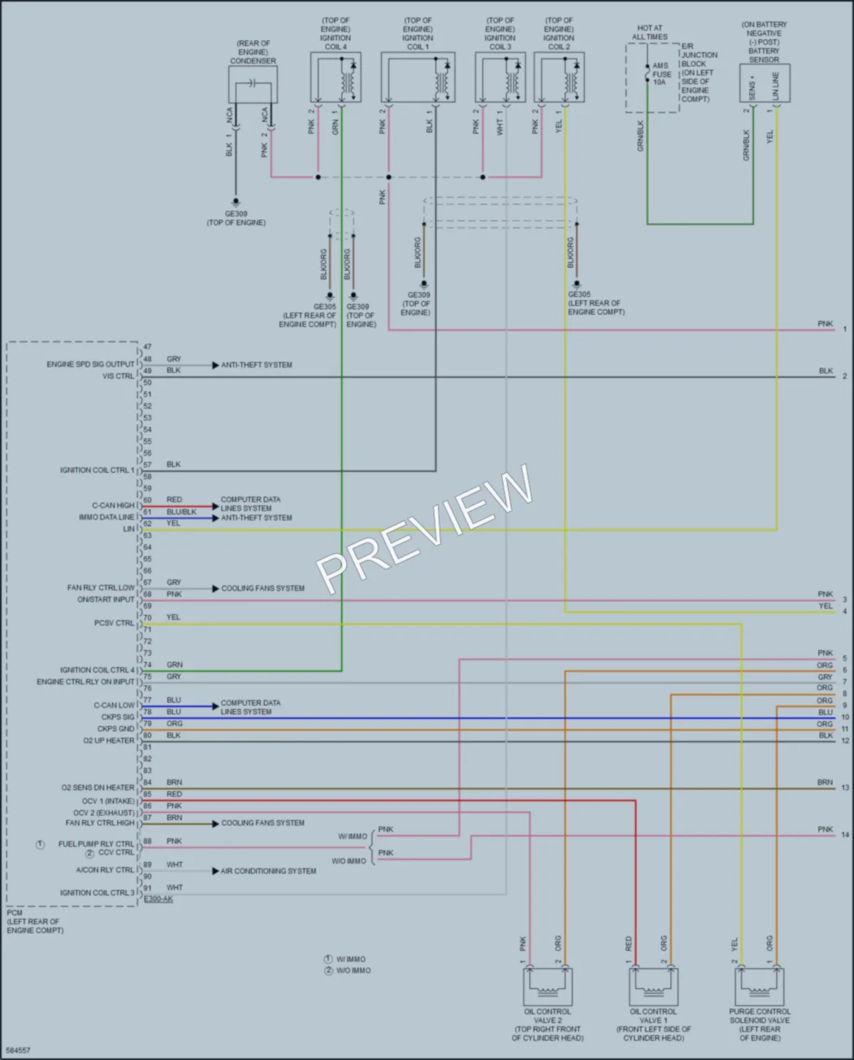2018 Kia Rio Engine Performance wiring diagram preview
