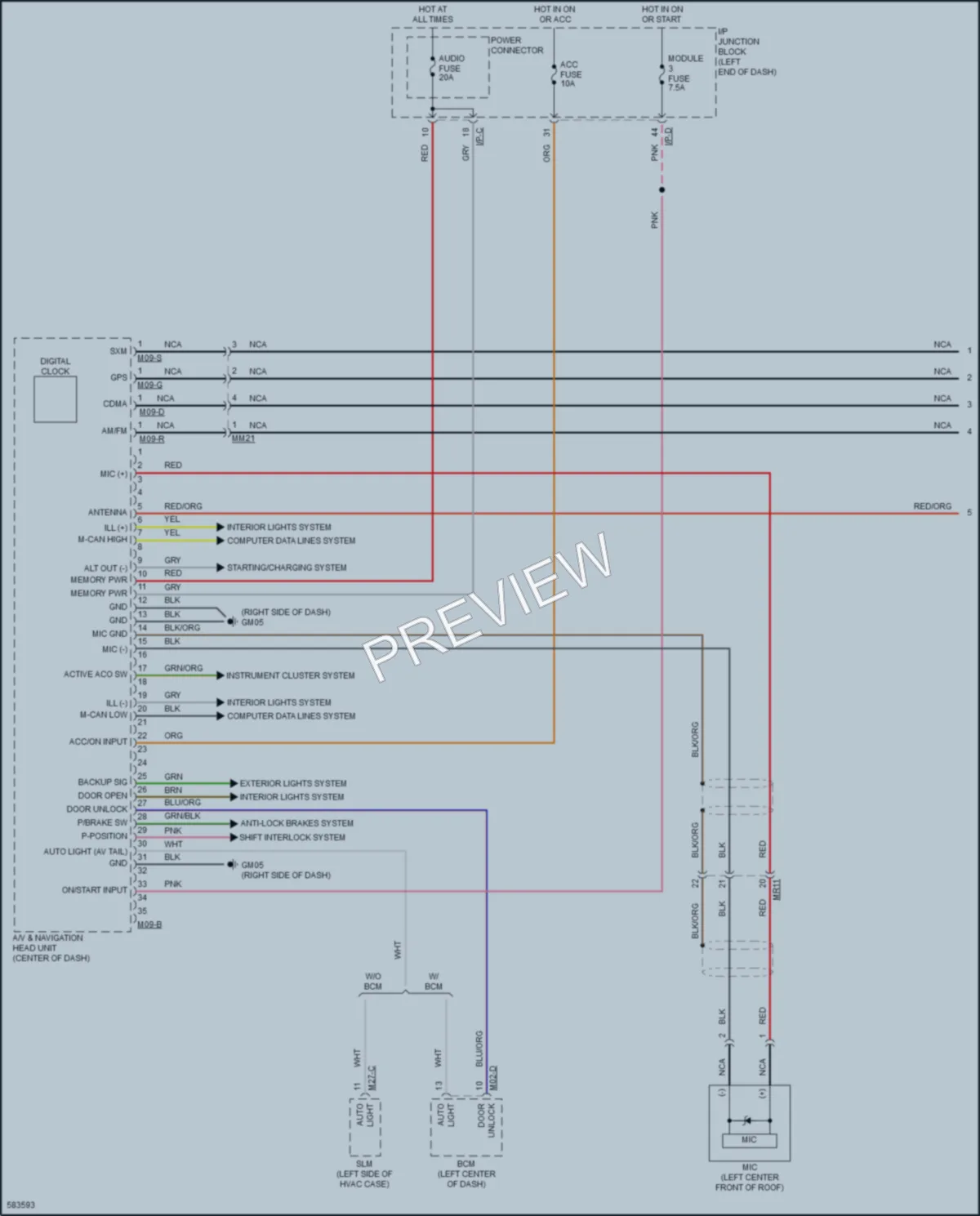 2018 Kia Rio Navigation wiring diagram preview