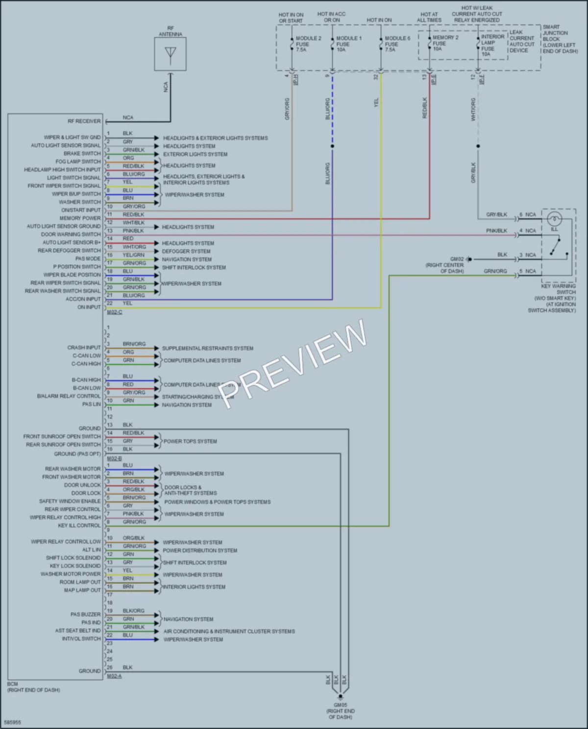 2018 Kia Sedona Body Control Modules wiring diagram preview