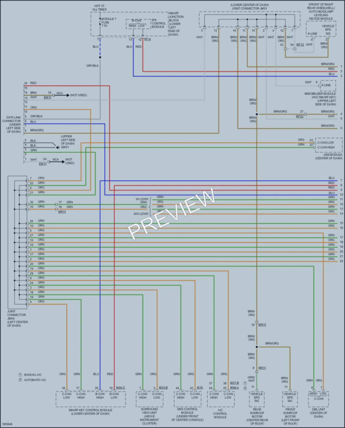 2018 Kia Sedona Computer Data Lines wiring diagram preview