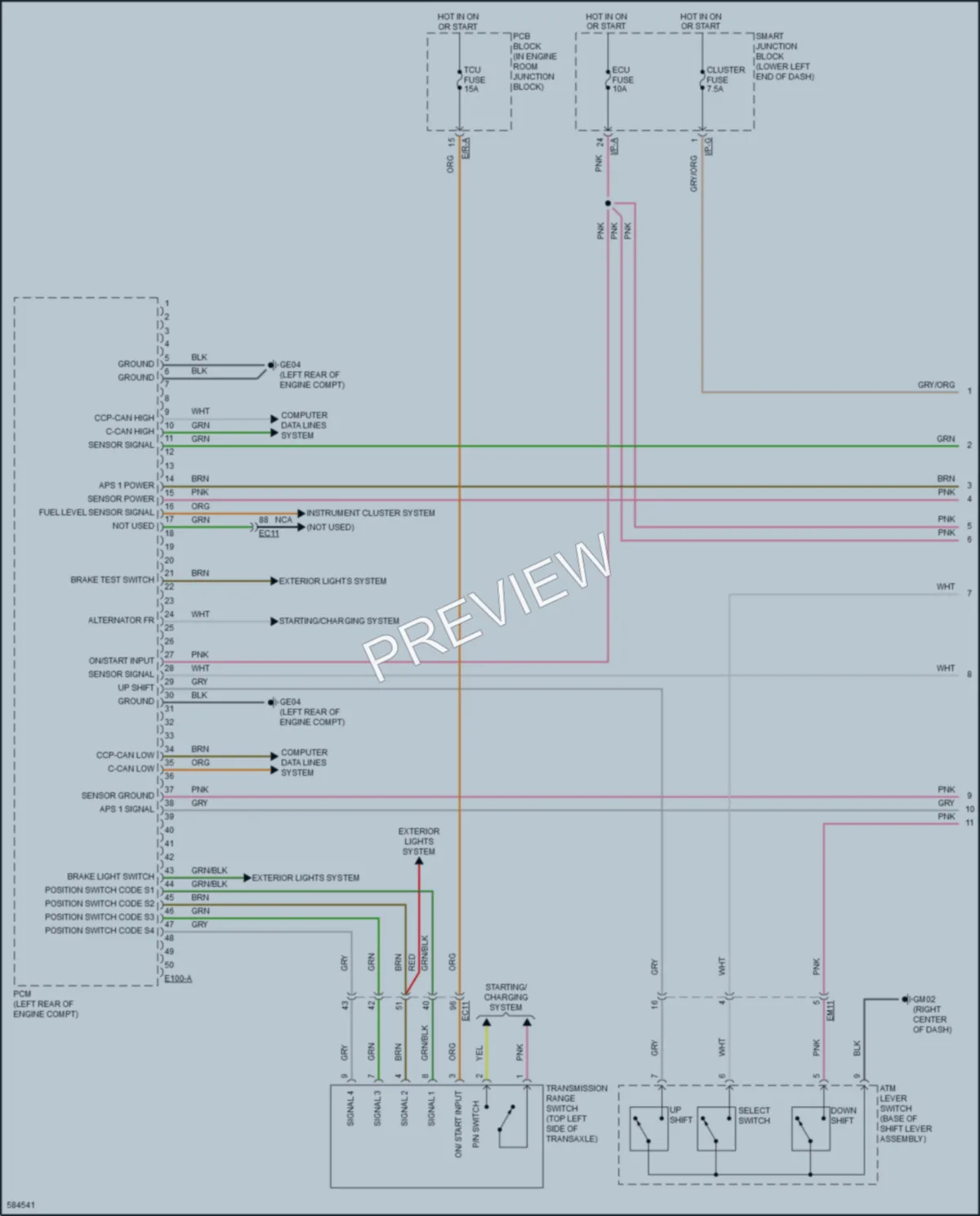2018 Kia Sedona Engine Performance wiring diagram preview