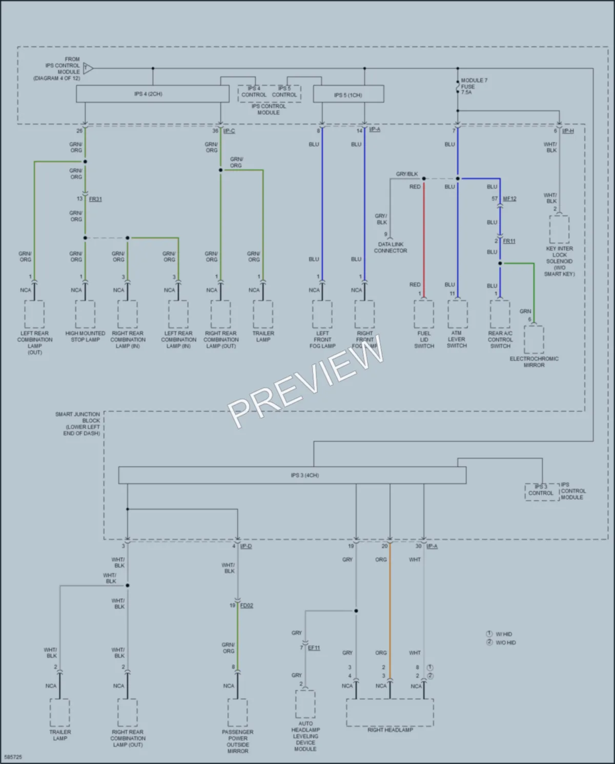 2018 Kia Sedona Power Distribution wiring diagram preview