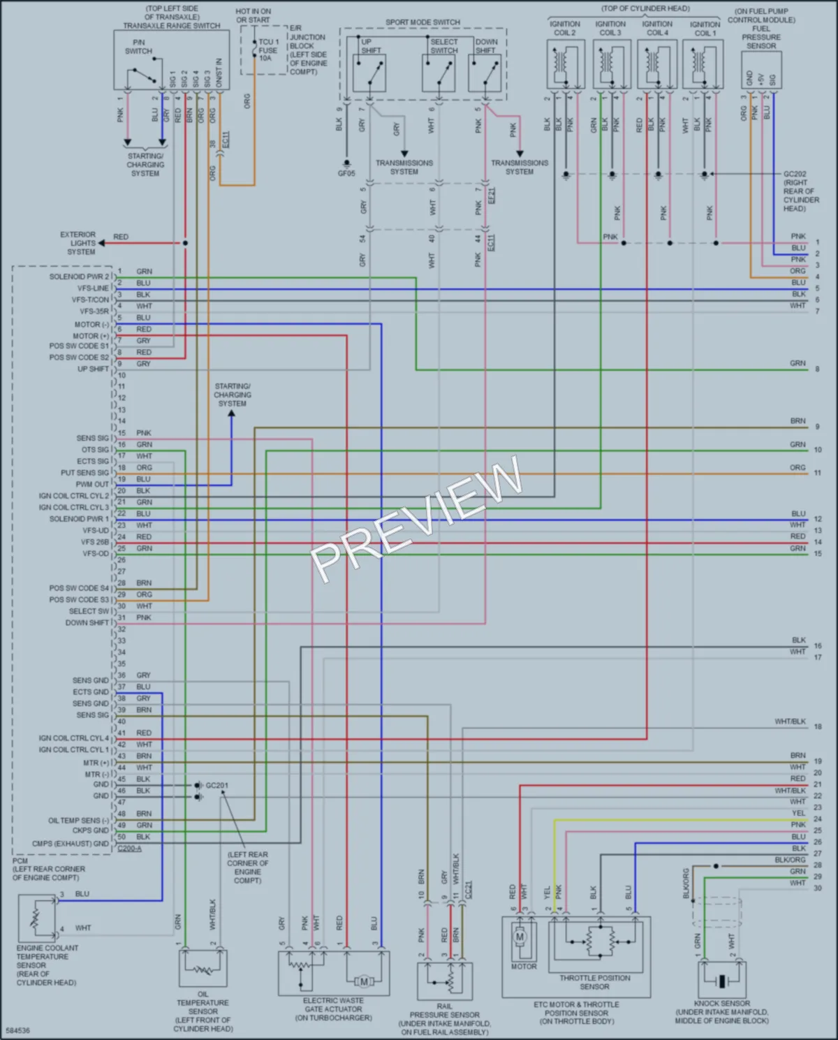 2018 Kia Sorento Engine Performance wiring diagram preview