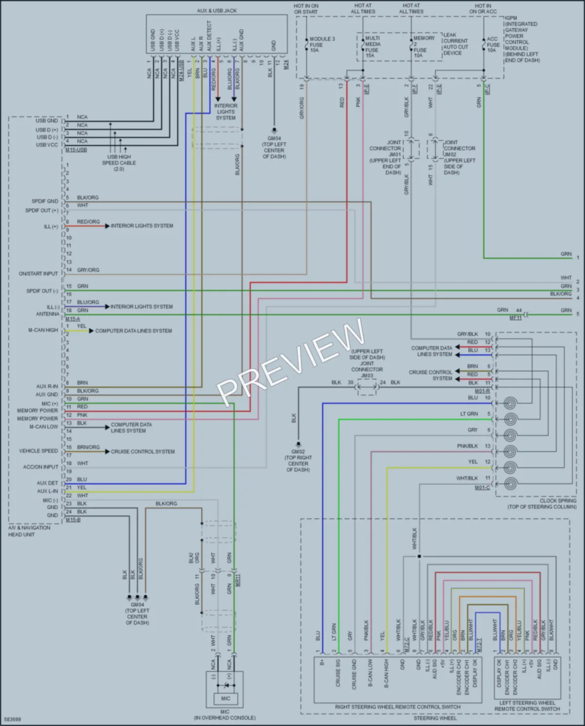 2018 Kia Sorento Radio wiring diagram preview