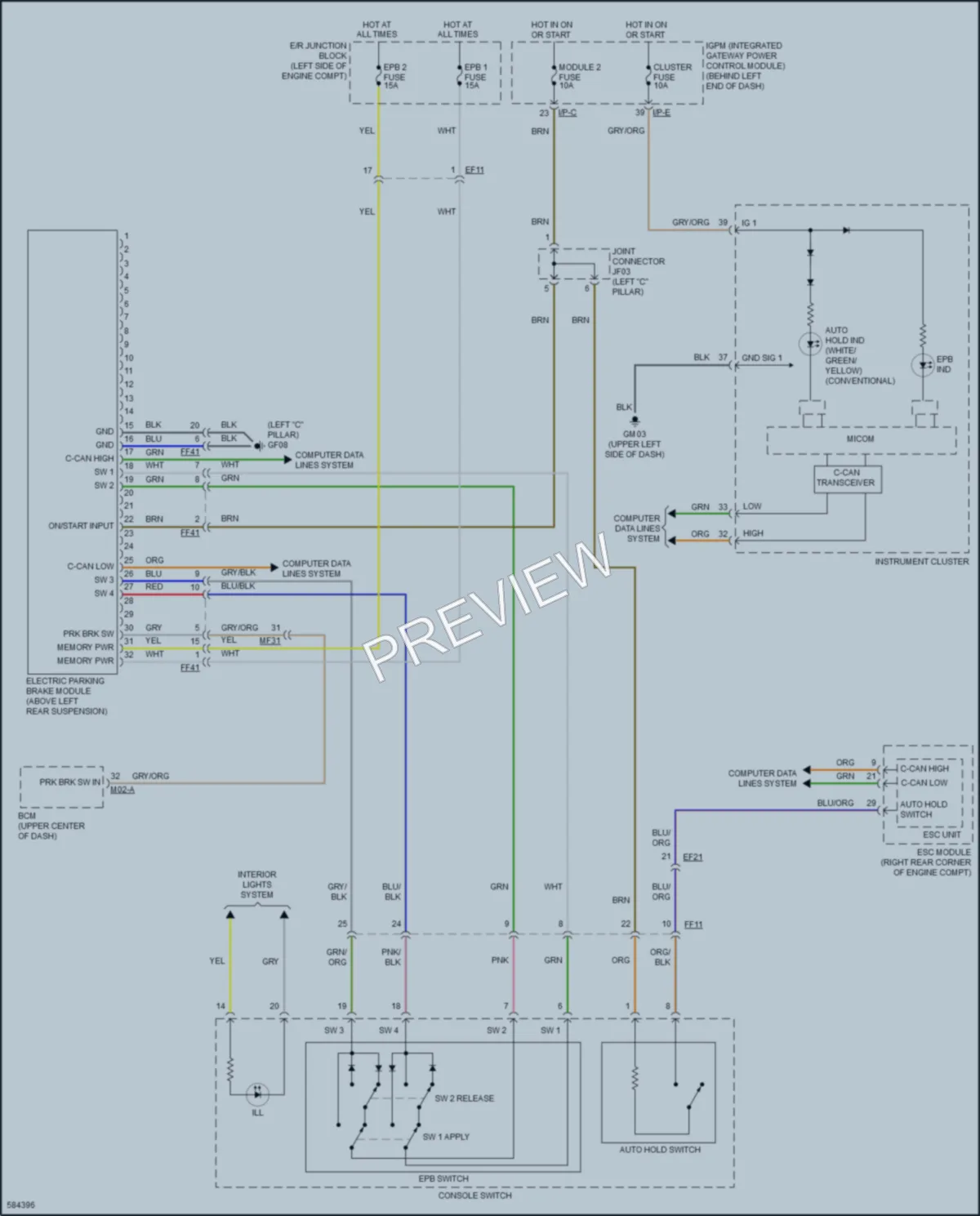 2018 Kia Sorento Shift Interlock wiring diagram preview