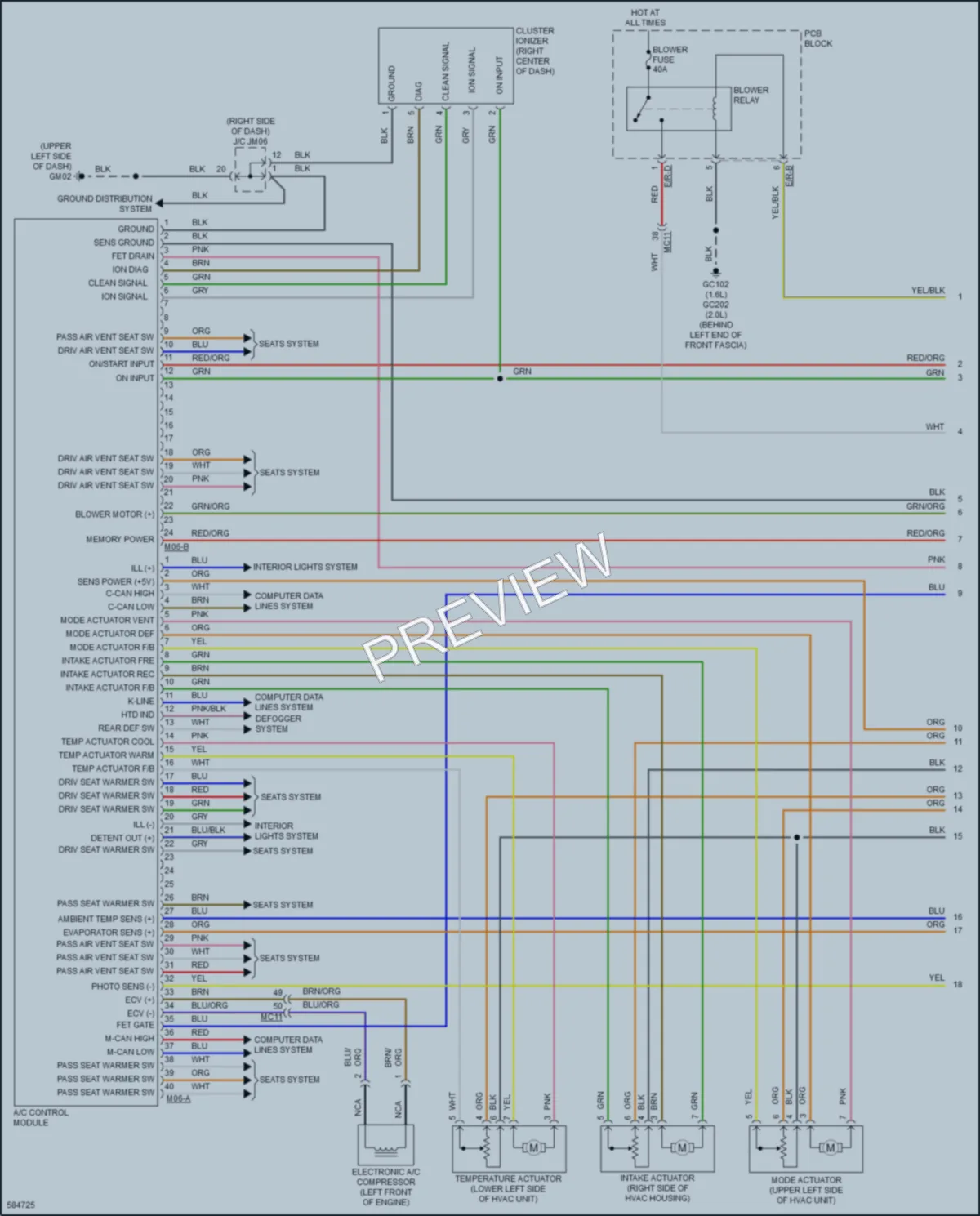 2018 Kia Soul Air Conditioning wiring diagram preview