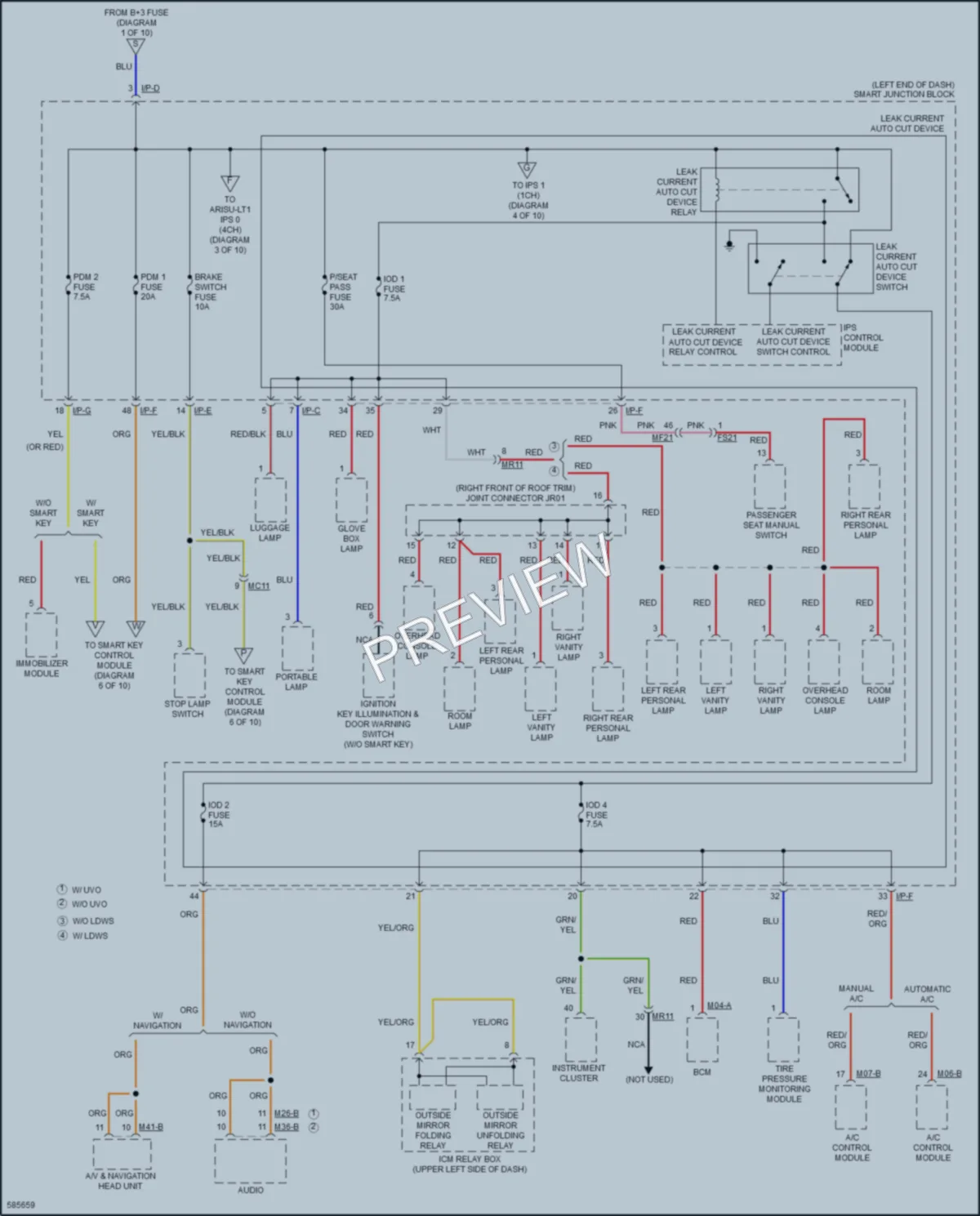 2018 Kia Soul Power Distribution wiring diagram preview
