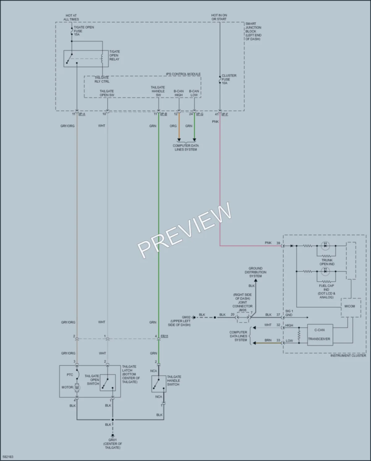 2018 Kia Soul Trunk Tailgate Fuel Door wiring diagram preview