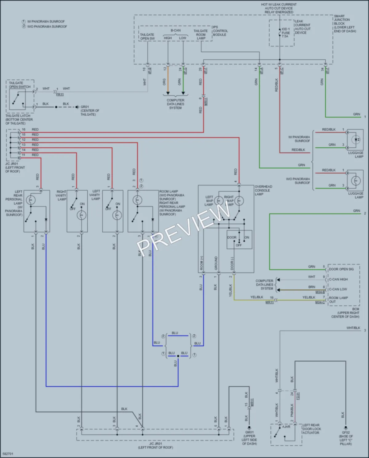 2018 Kia SoulEV Interior Lights wiring diagram preview