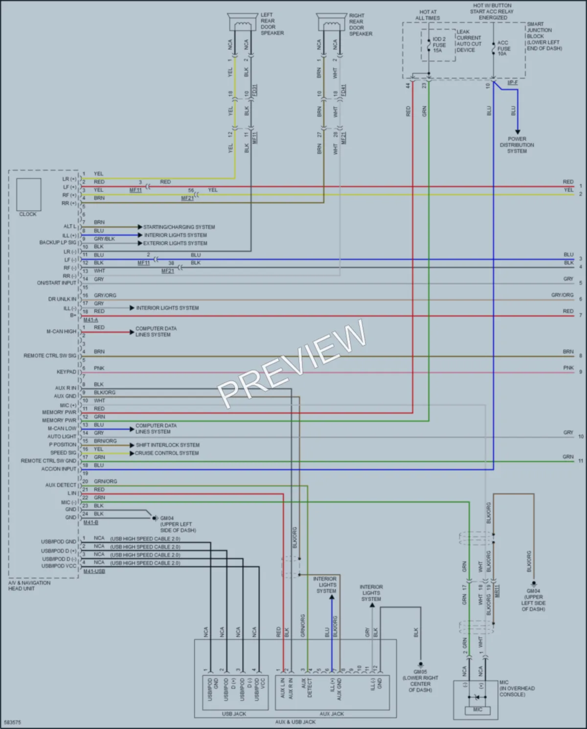 2018 Kia SoulEV Navigation wiring diagram preview