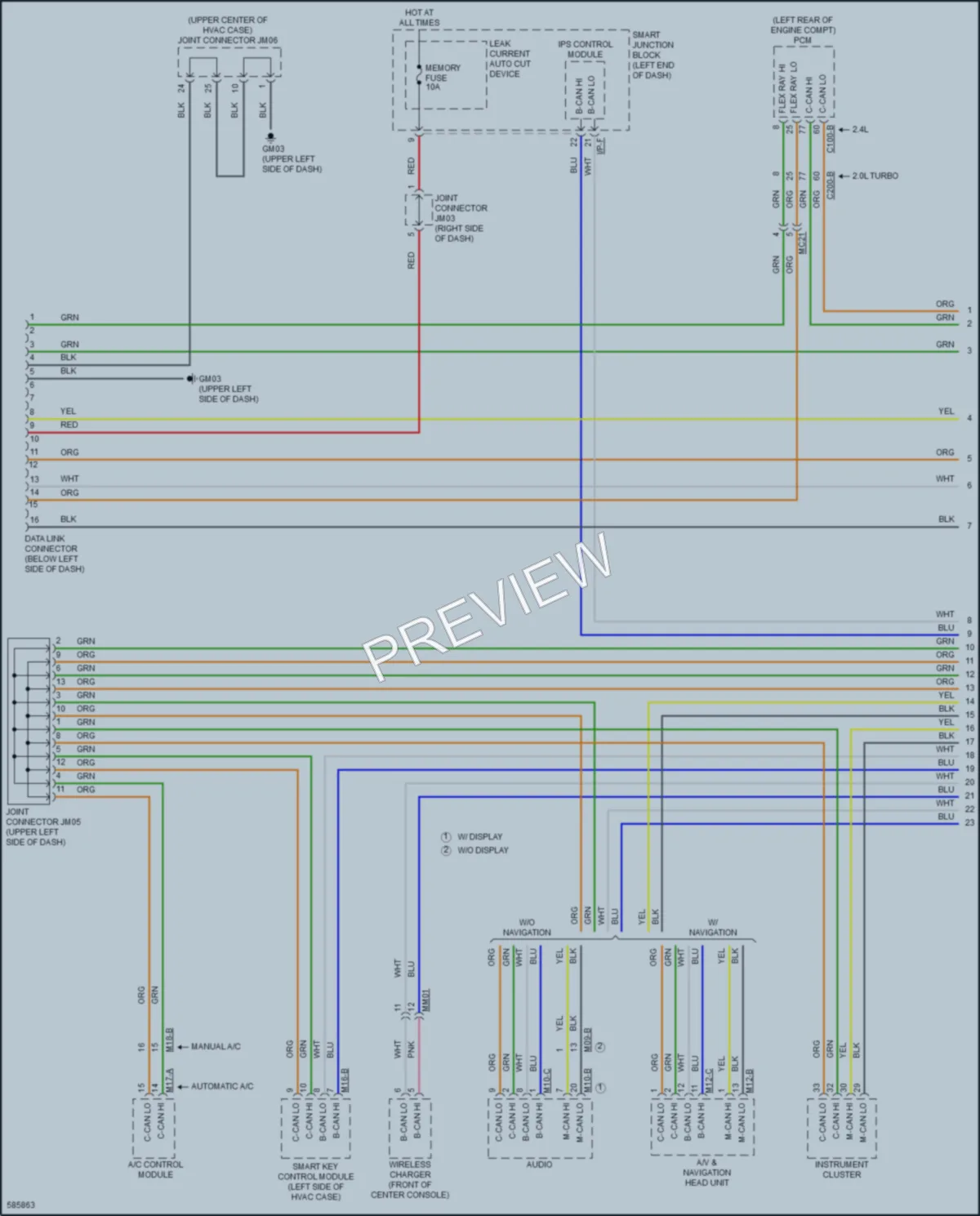 2018 Kia Sportage Computer Data Lines wiring diagram preview