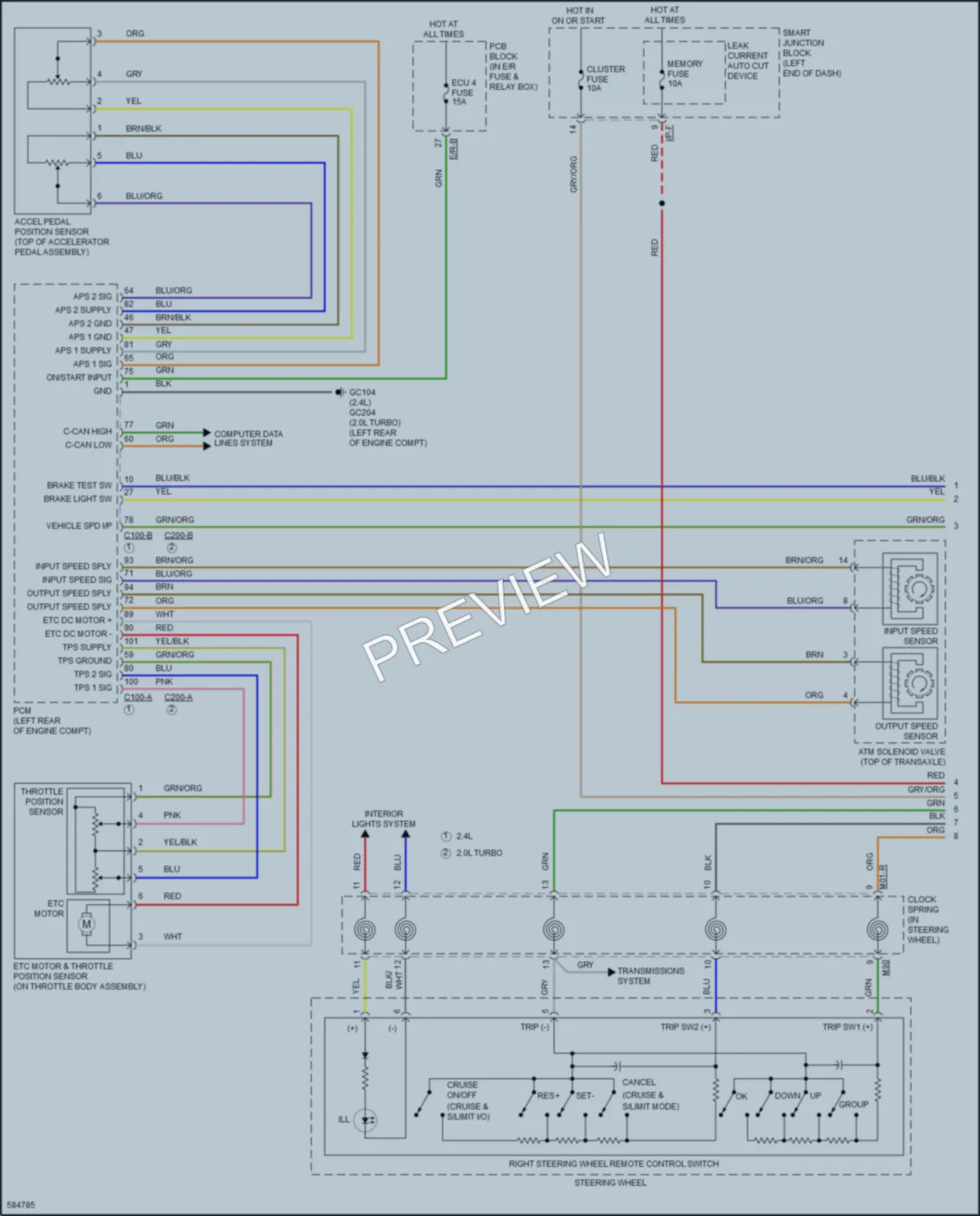 2018 Kia Sportage Cruise Control wiring diagram preview