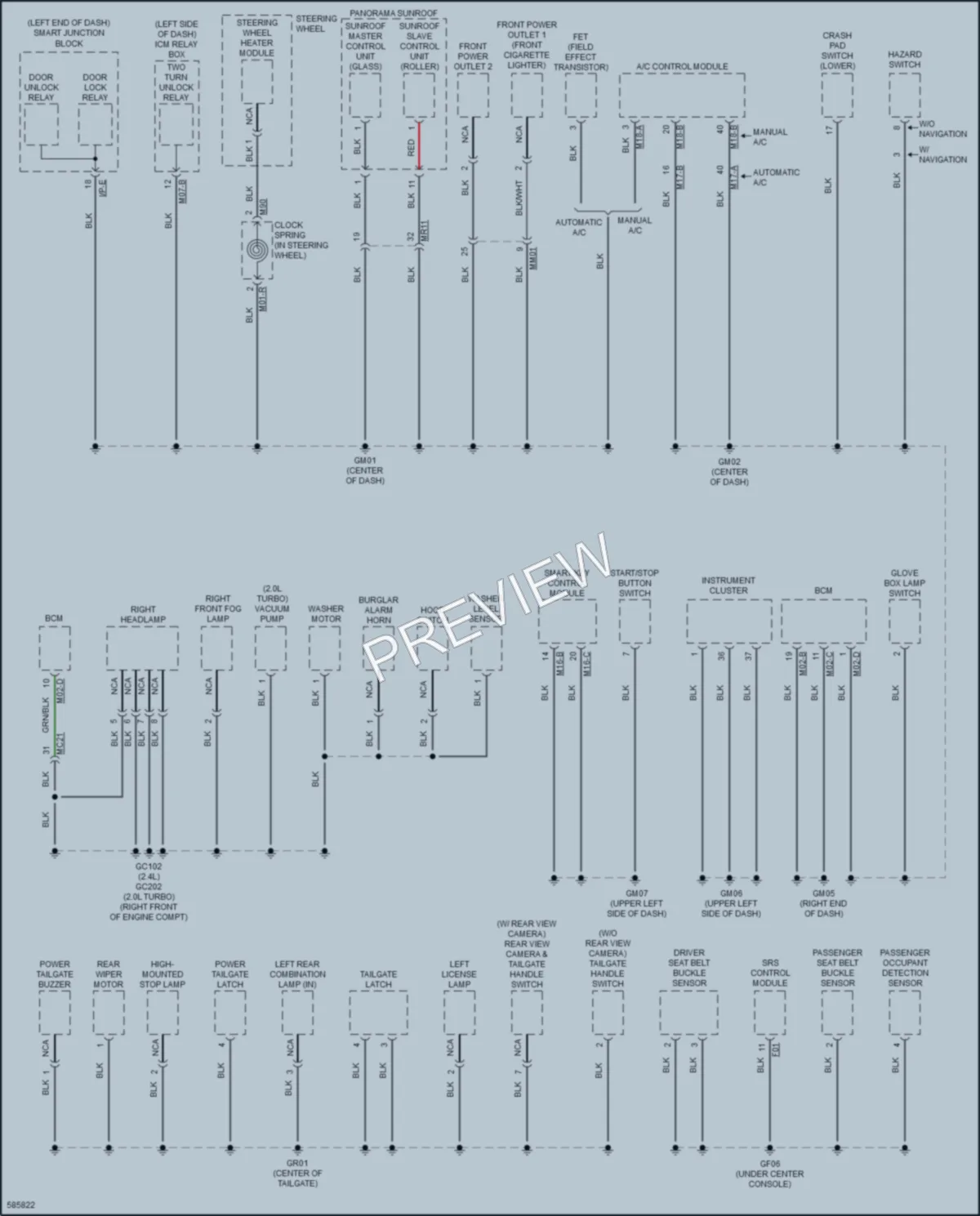 2018 Kia Sportage Ground Distribution wiring diagram preview