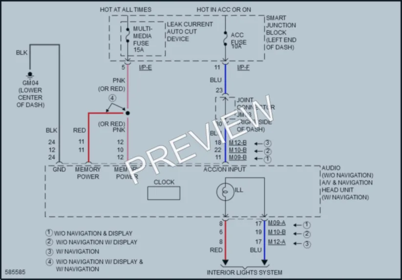 2018 Kia Sportage Instrument Cluster wiring diagram preview