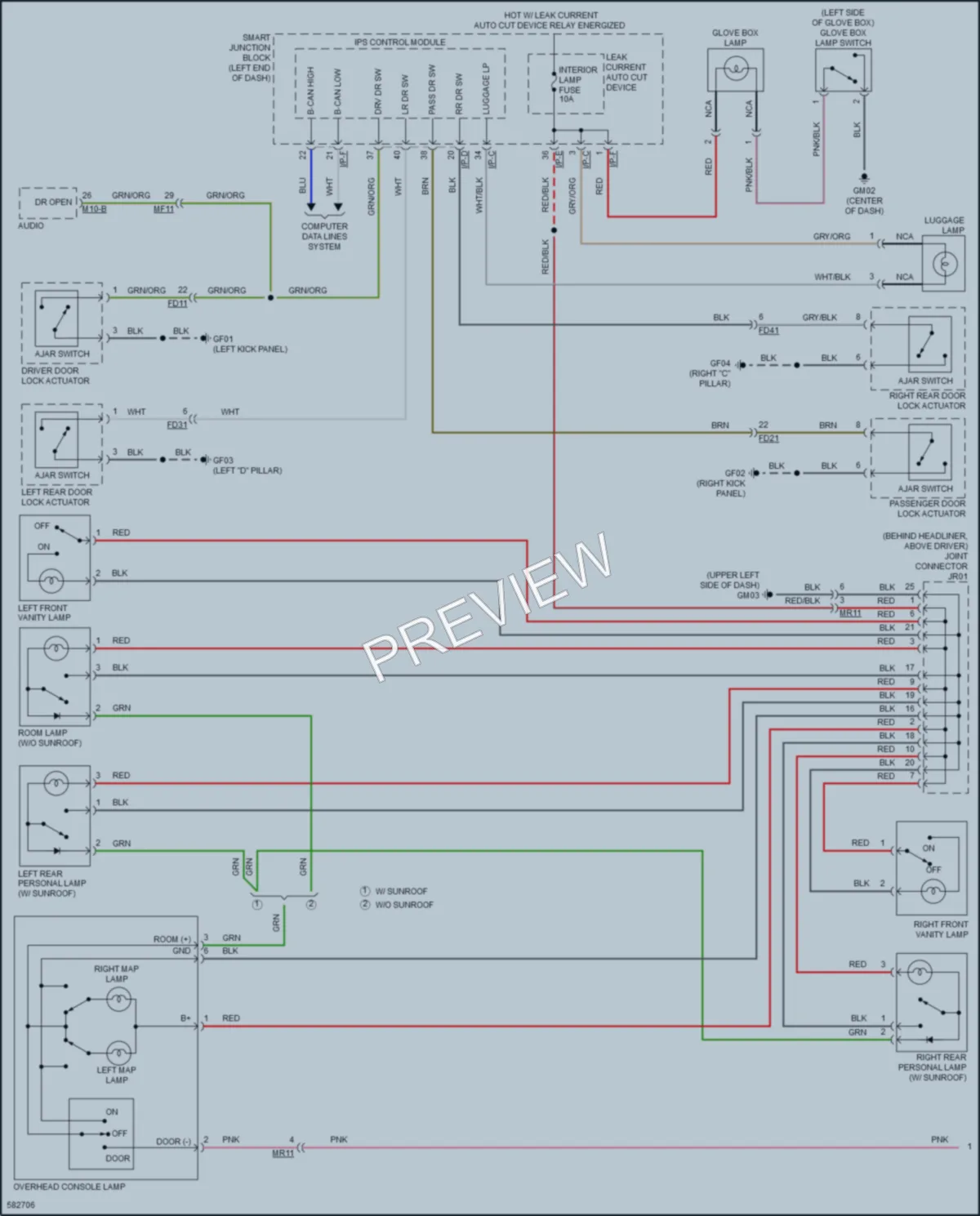 2018 Kia Sportage Interior Lights wiring diagram preview