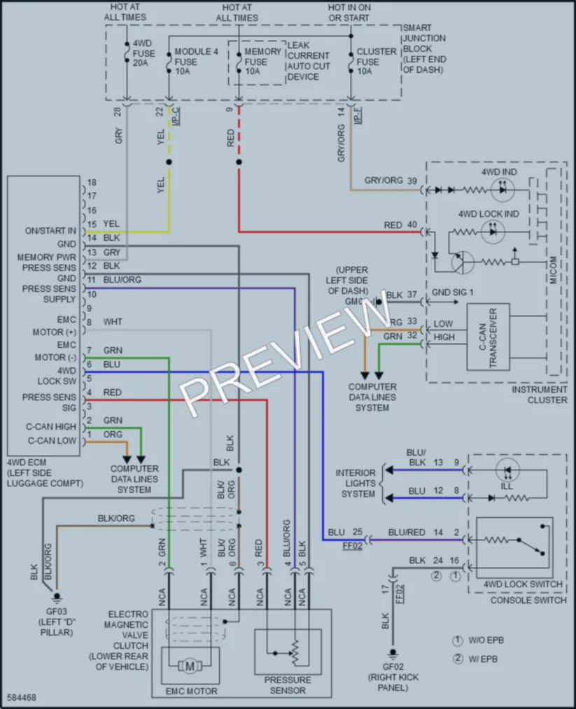 2018 Kia Sportage Transmission wiring diagram preview