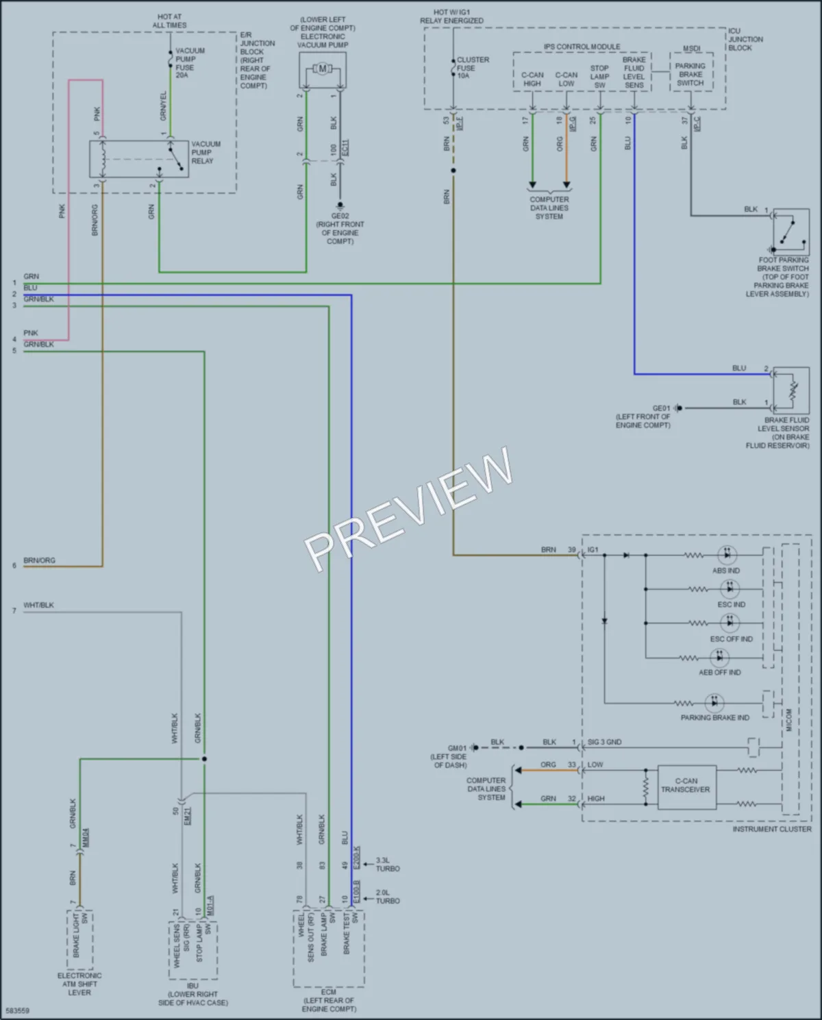 2018 Kia Stinger Anti Lock Brakes wiring diagram preview