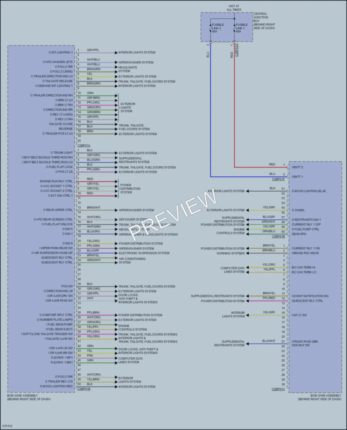 2018 LandRover Discovery Body Control Modules wiring diagram preview