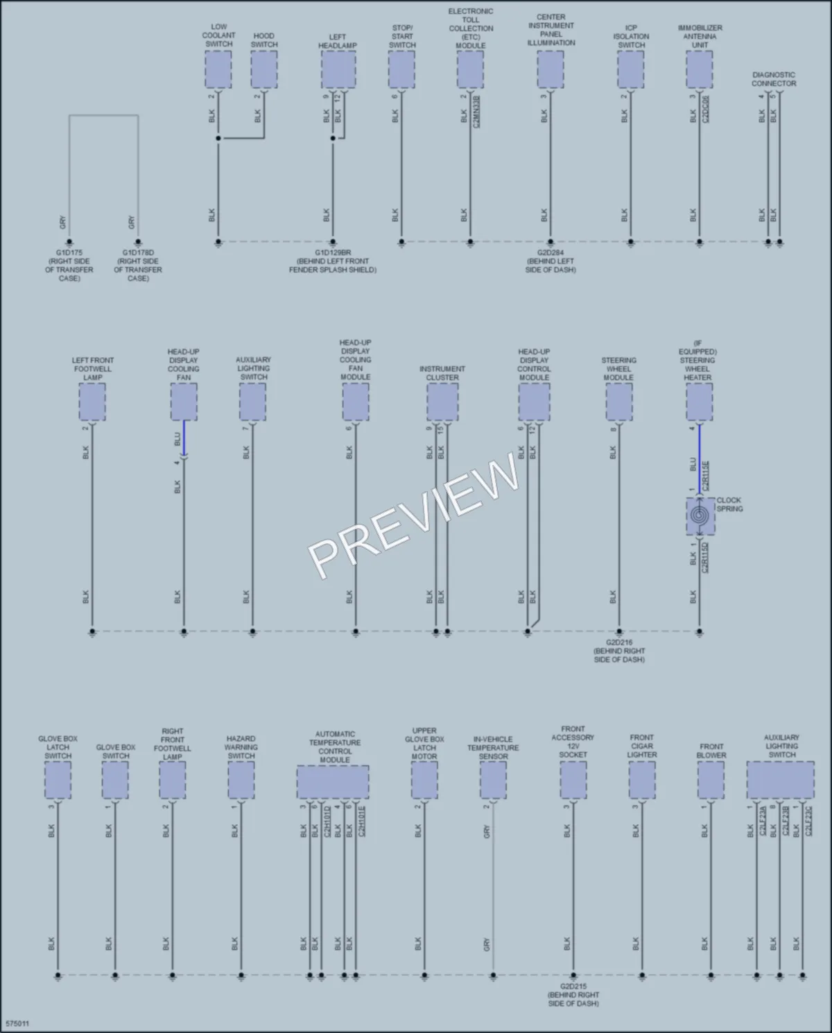 2018 LandRover Discovery Ground Distribution wiring diagram preview