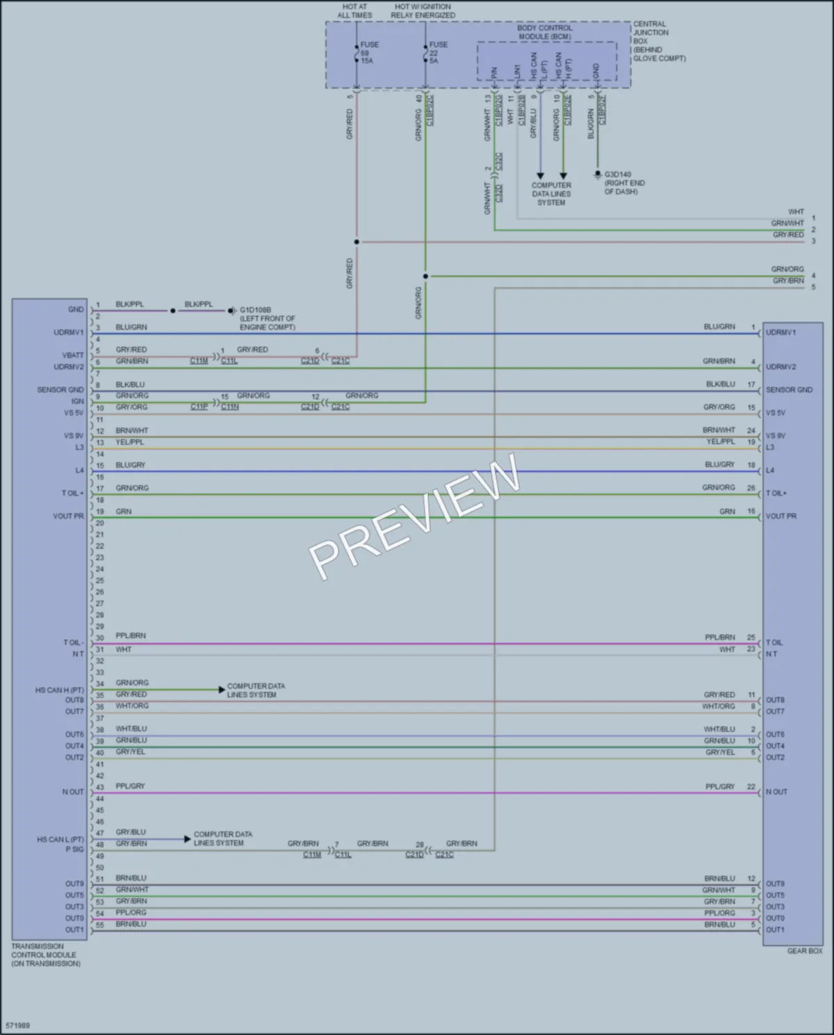 2018 LandRover DiscoverySport Transmission wiring diagram preview