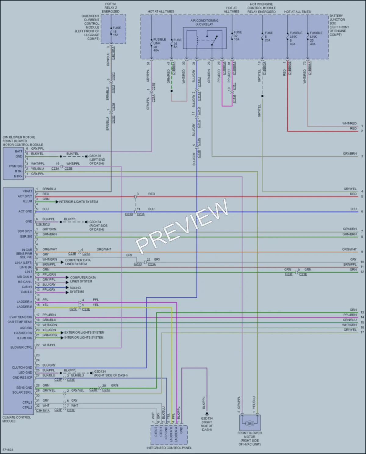 2018 LandRover RangeRoverEvoque Air Conditioning wiring diagram preview