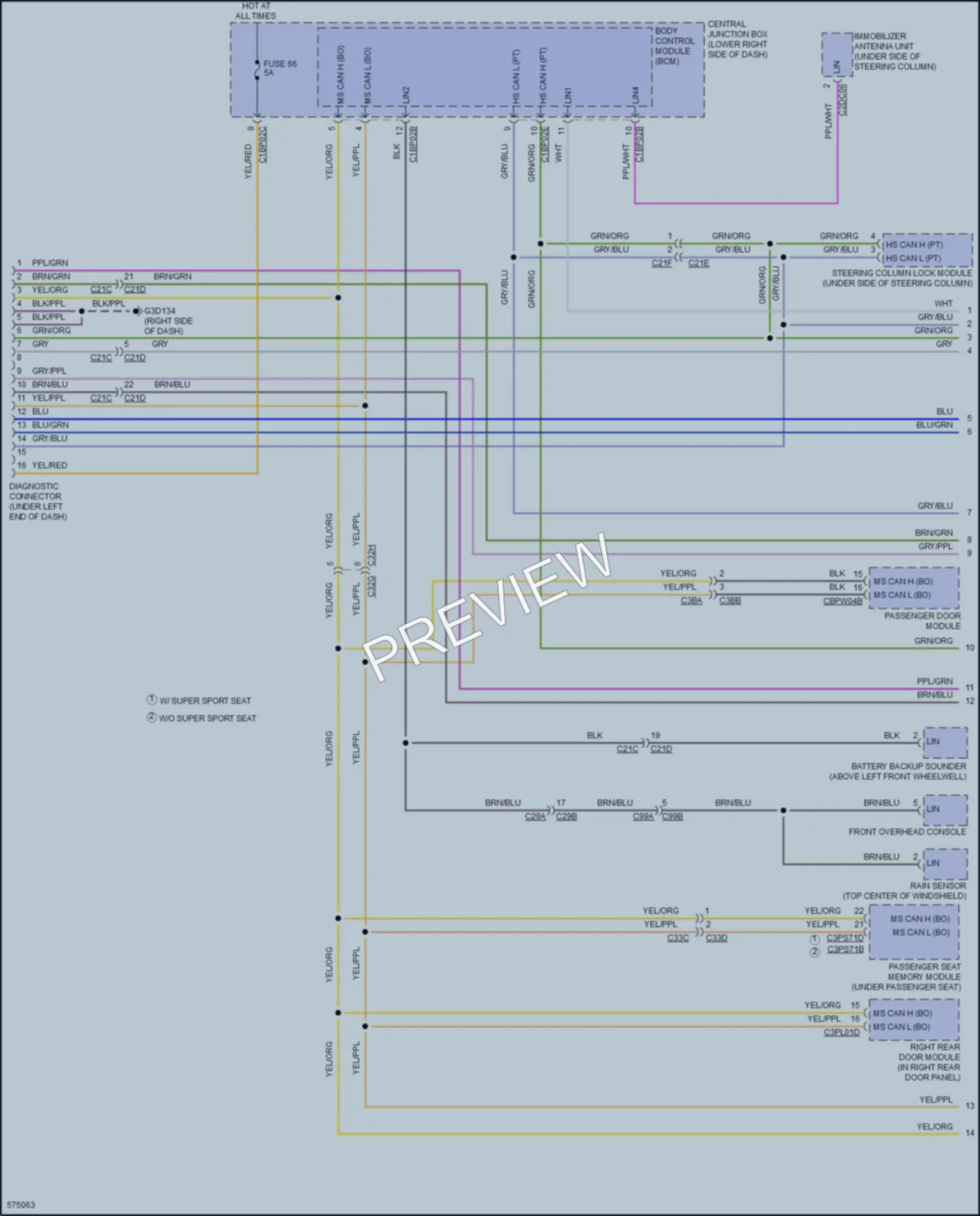 2018 LandRover RangeRoverEvoque Computer Data Lines wiring diagram preview