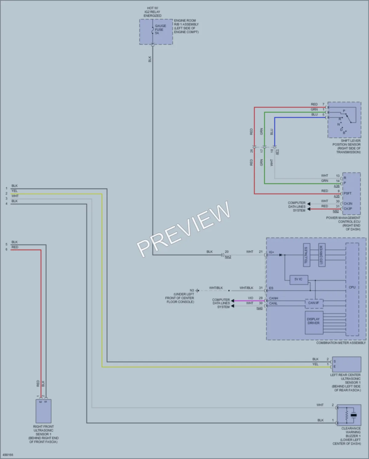 2018 Lexus GS450h Navigation wiring diagram preview