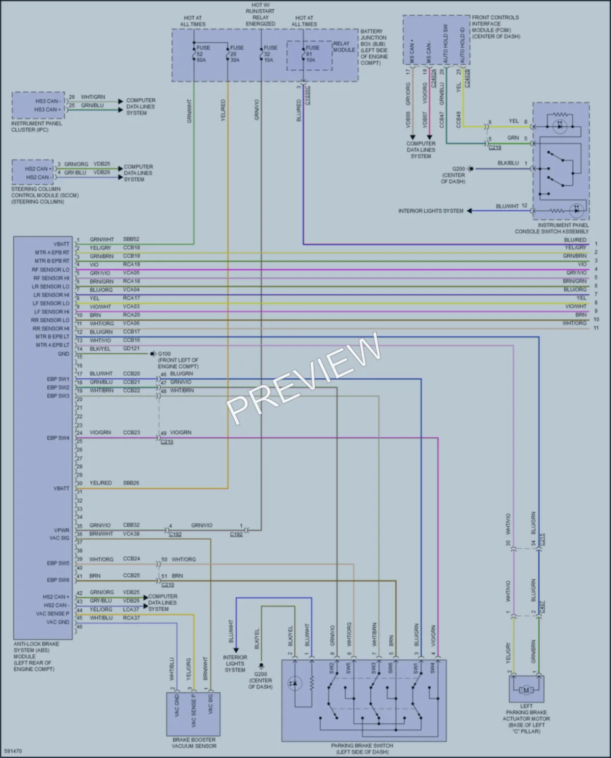 2018 Lincoln Continental Anti Lock Brakes wiring diagram preview