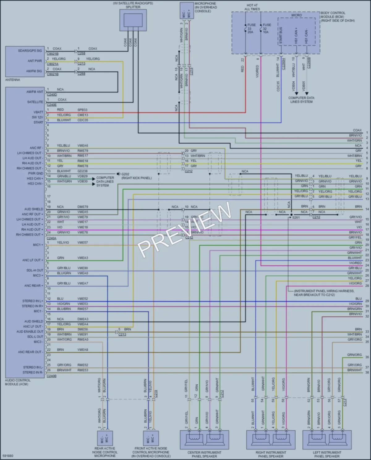 2018 Lincoln MKC Radio wiring diagram preview