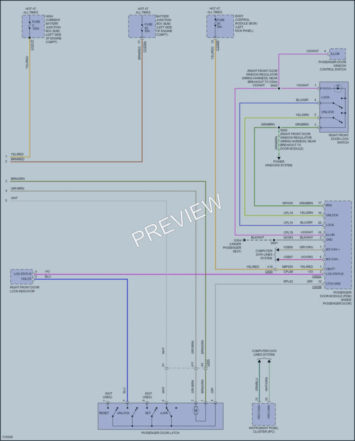 2018 Lincoln MKX Anti Theft wiring diagram preview
