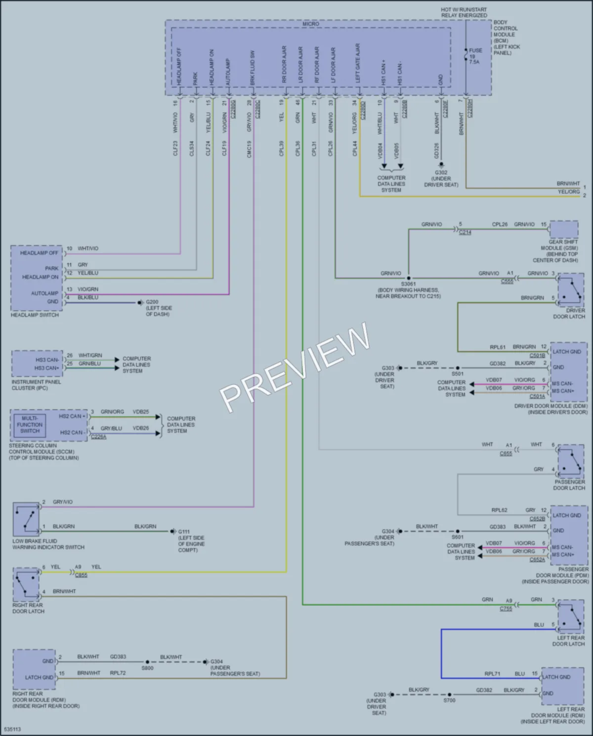 2018 Lincoln MKX Warning Systems wiring diagram preview