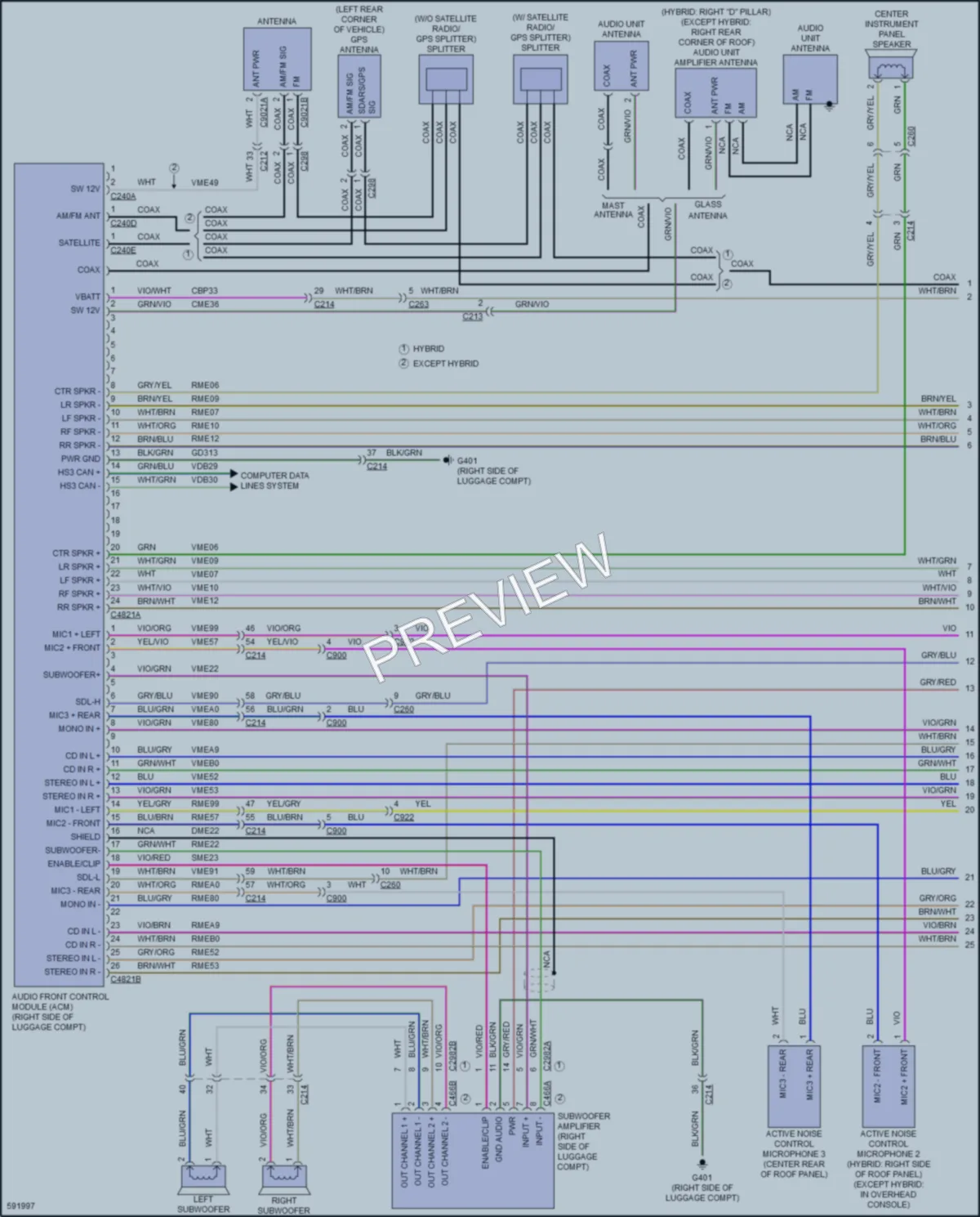 2018 Lincoln MKZ Radio wiring diagram preview