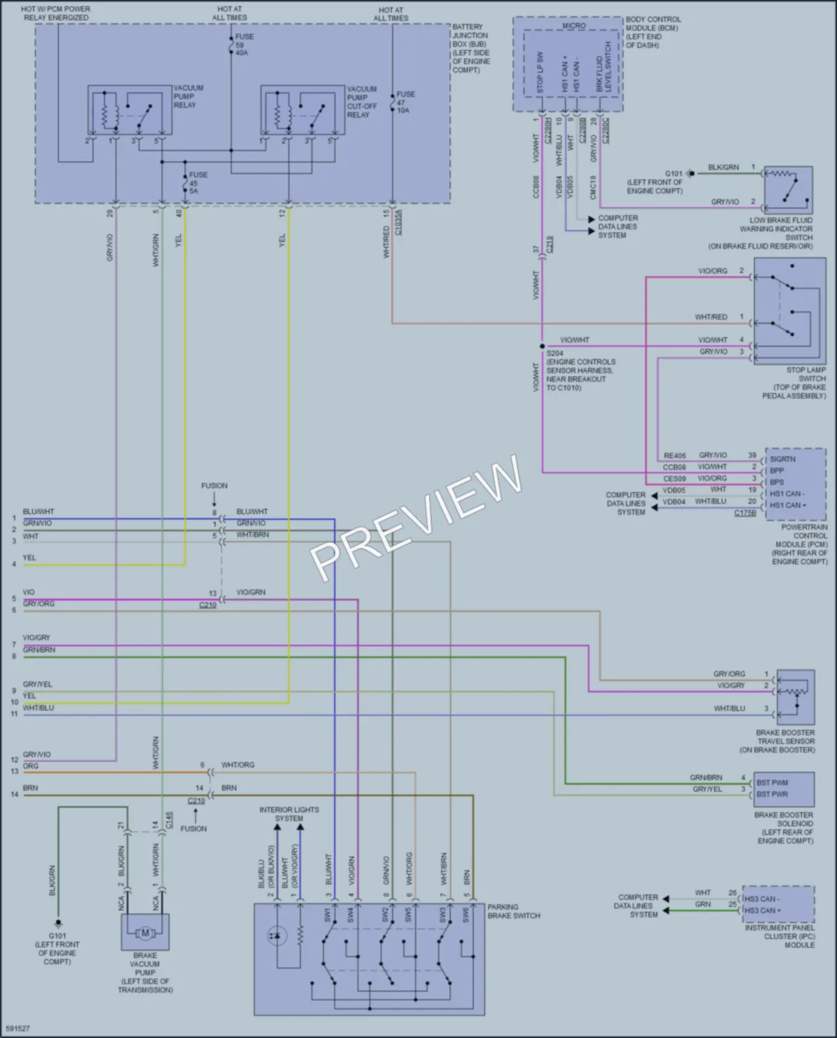 2018 Lincoln MKZHybrid Anti Lock Brakes wiring diagram preview